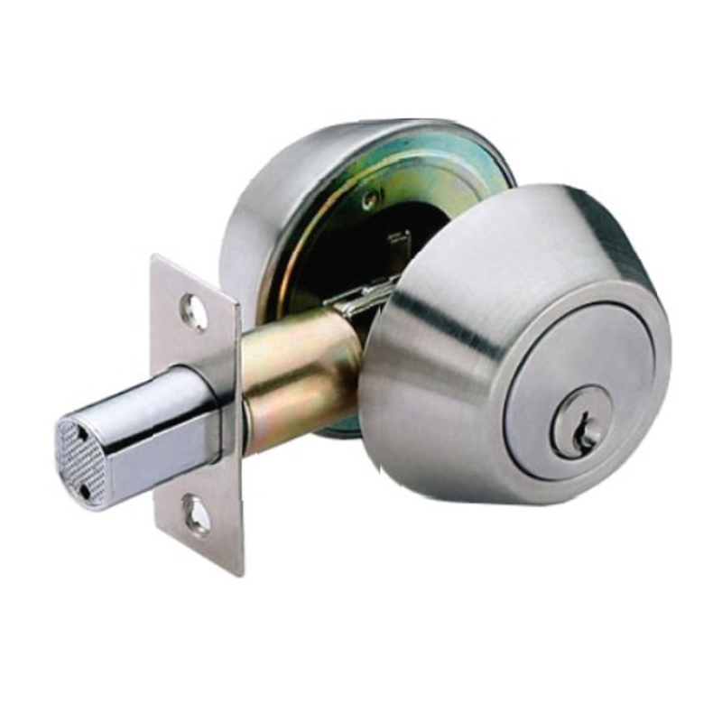 Door Security Hardware Zinc Alloy Single Round Deadbolt Lock