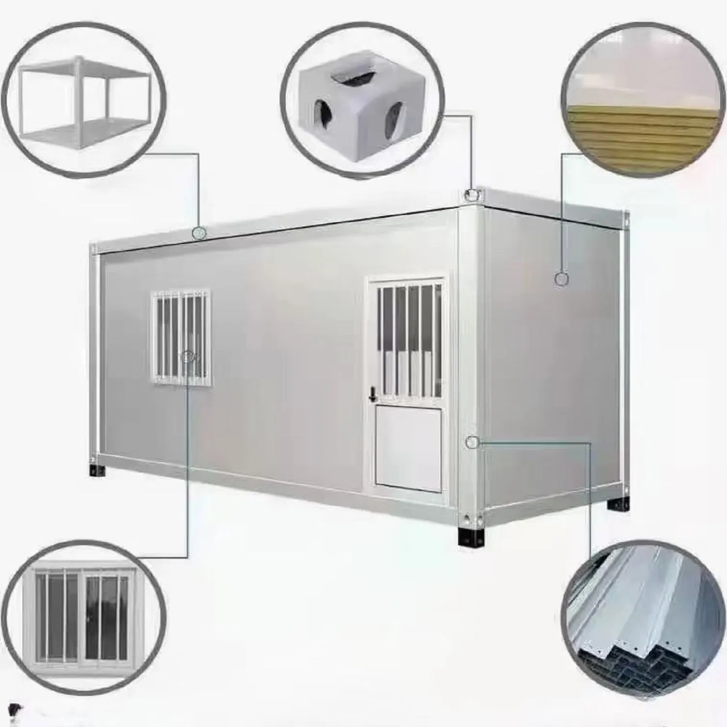 Modern Ready-Made Mobile Houses Are Affordable for Living, Foldable Prefabricated Houses Are Easy to Assemble, and Foldable Container Houses