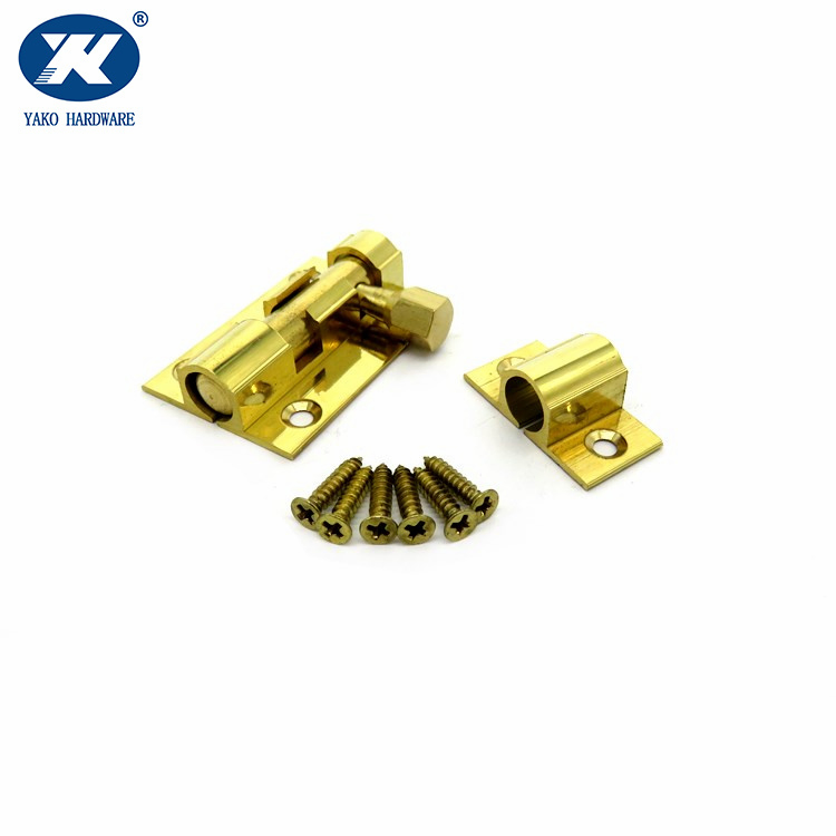 2" 3" 4" 6" 8" 12" Solid Brass Door Latch Bolt with Screws Slide Barrel Bolt