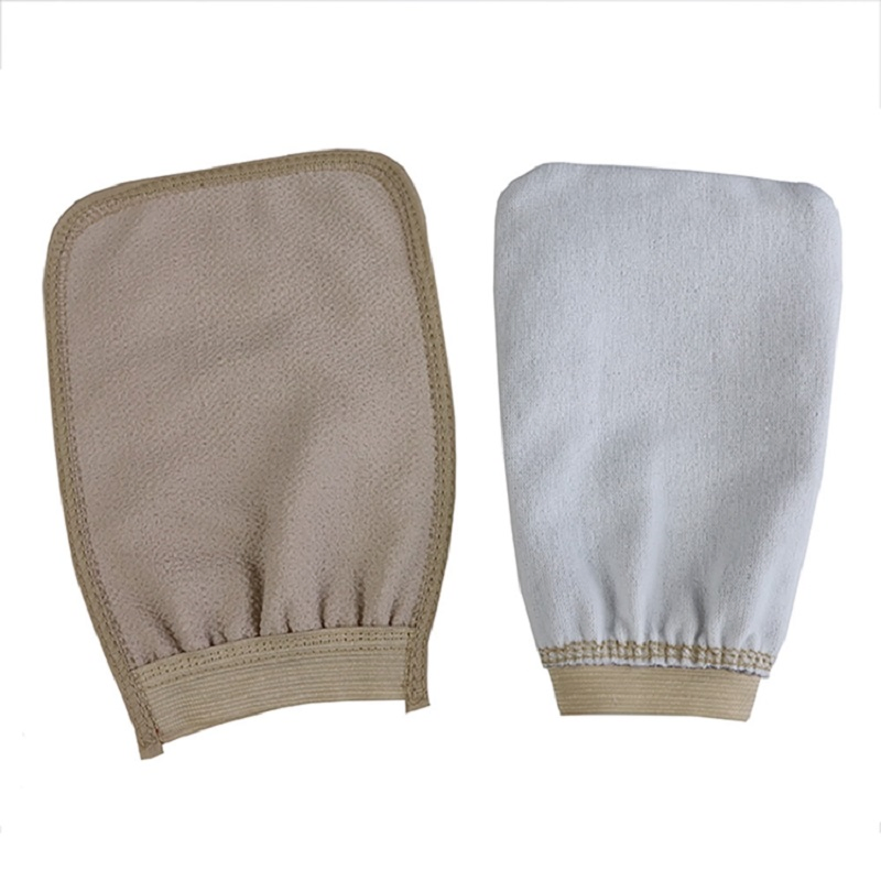 Body Bath Sponge Glove Poly-Cotton Exfoliating Srubber Glove