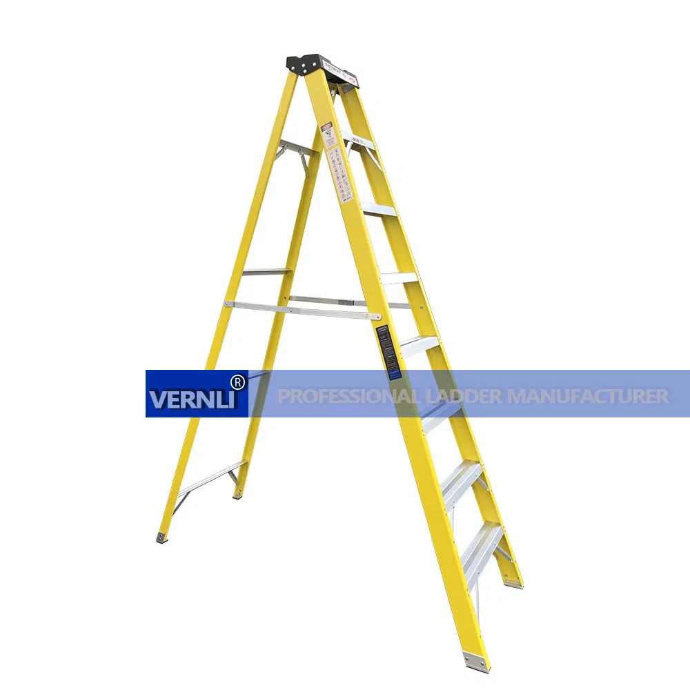 Top Quality Step Components Single-Sided Safety Fiberglass Ladder