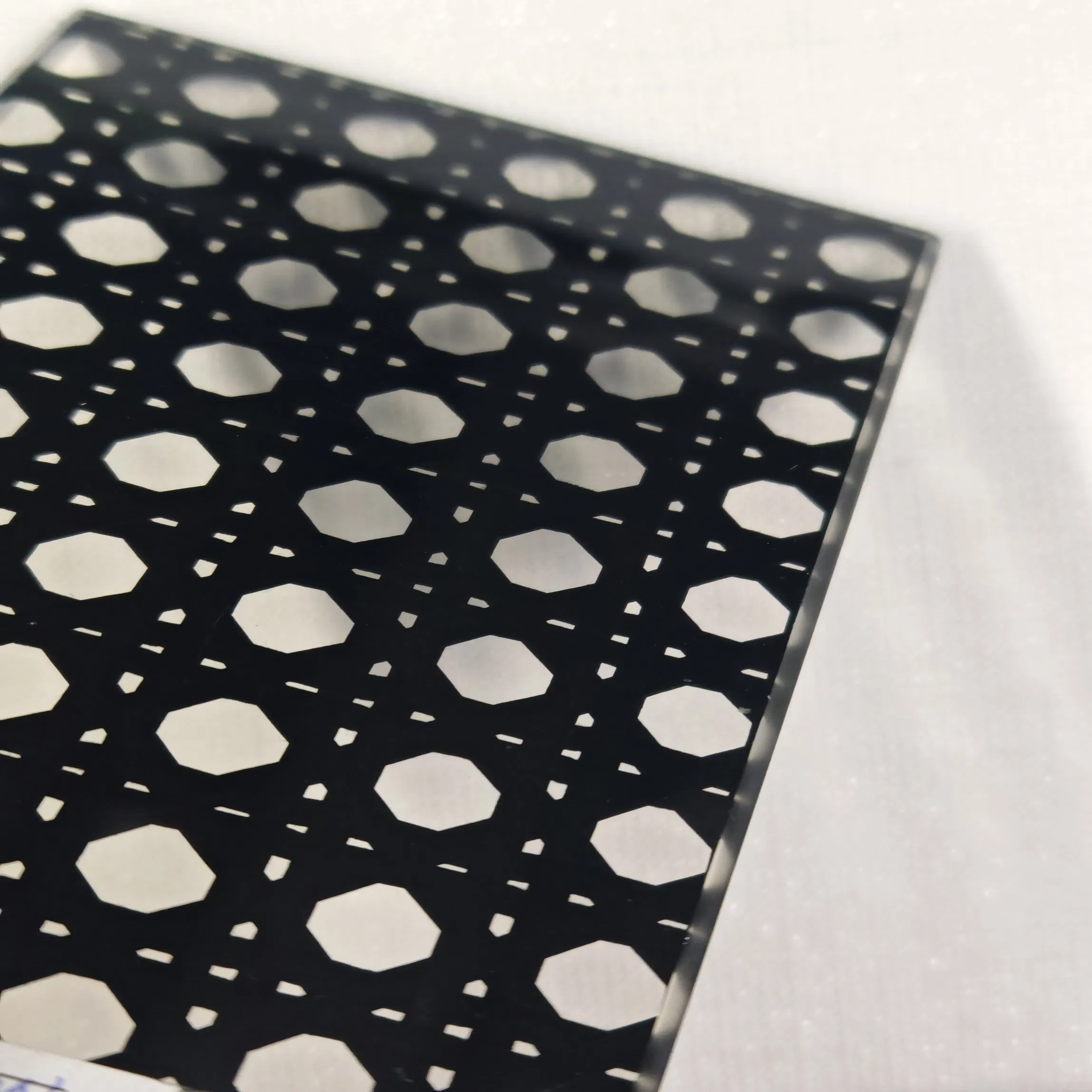 Elegant Custom Decorative Textured Frosted Wired Glass Laminated Glass