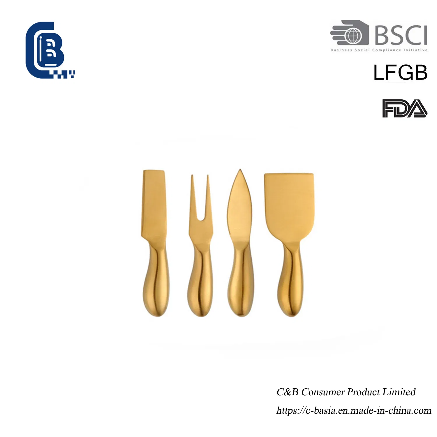 Набор ножей для сыра из нержавеющей стали