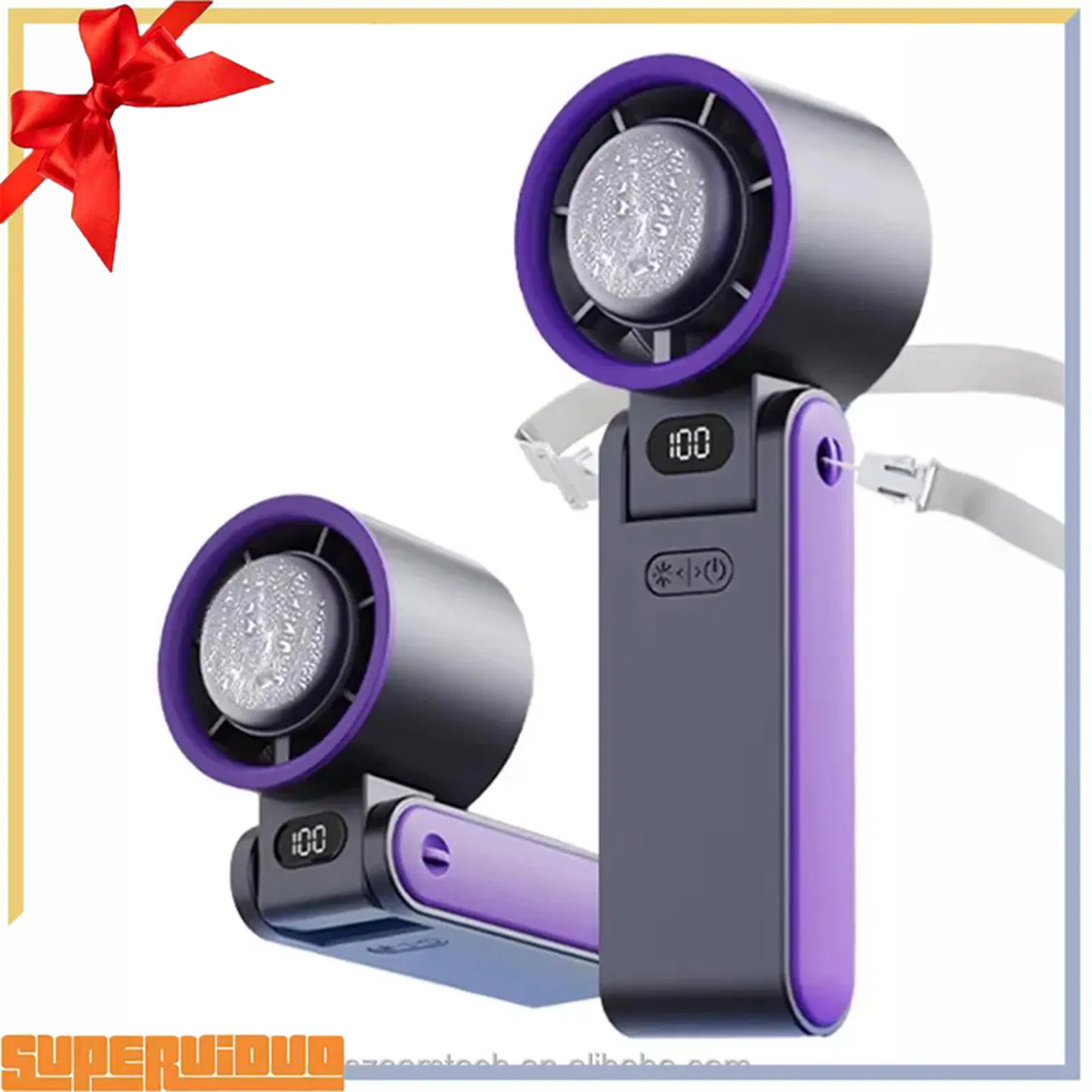 3600mAh Lightweight Multifunctional Handheld Fan USB Powered Foldable Portable Cooler for Travel Camping Office Outdoor Cooling Coolers