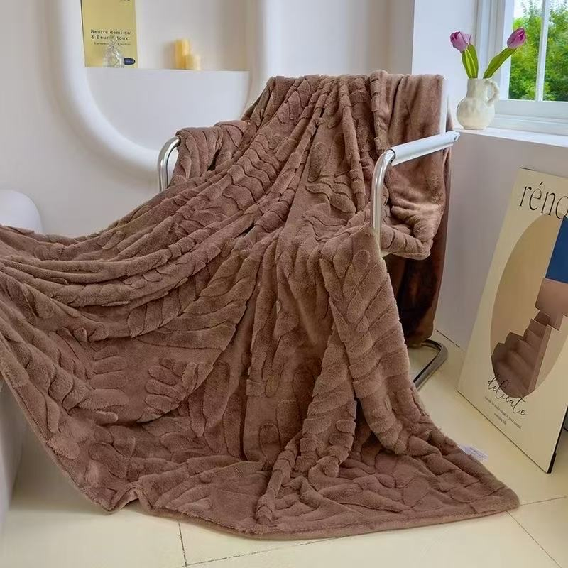 Classy Rabbit Fur Bed Cover for Elegant Warmth