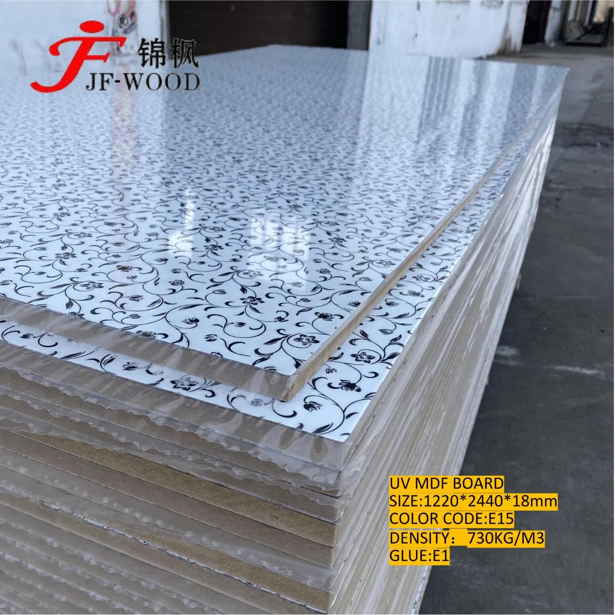 18mm Laminated Melamine Faced UV MDF Board