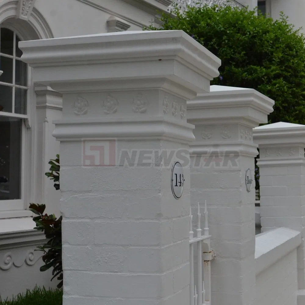 Newstar High End Stone Outdoor Decorative Pillar Gate Pillar Design Stone Granite Gate Pillars Column for Villa