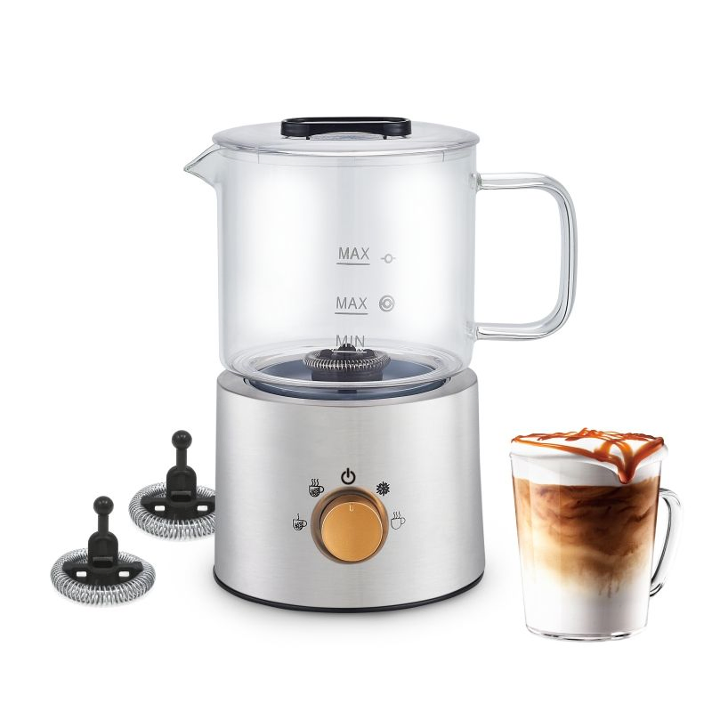 Large Capacity Automatic 4 in 1 Custom Cappuccino Electric Milk Frother and Heater