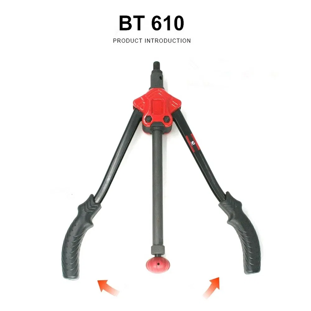 Bt-610 Rod Type Hand Nut Riveter Manual Pull Riveting Nut Gun Pull Cap Gun Pull Mother Gun M3-M12 Double Pull Mother Gun Nut Gun Set