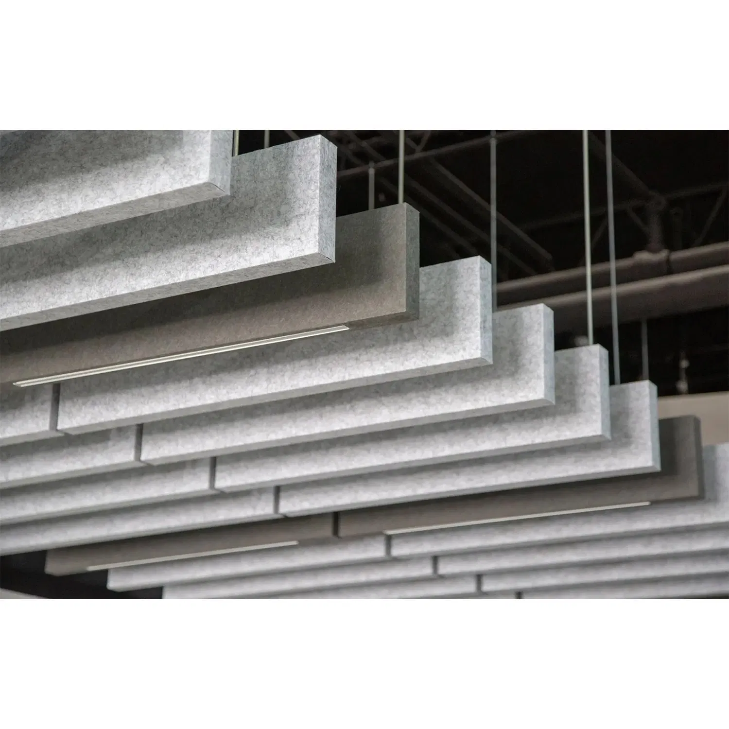 Eco-Friendly Carved Polyester Fiber Acoustic Panel Baffle Ceiling for Decoration