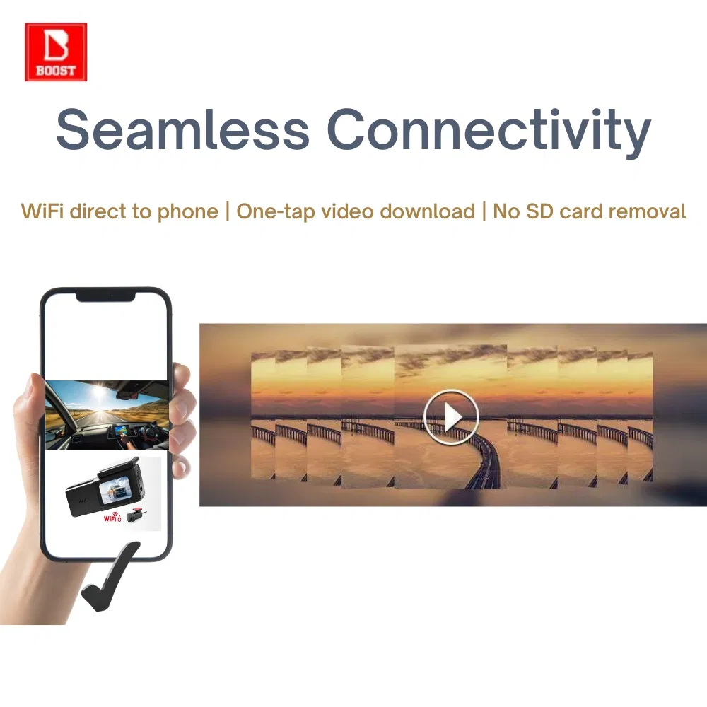 Видеорегистратор Dual Lens 1K с ночным видением и Wi-Fi