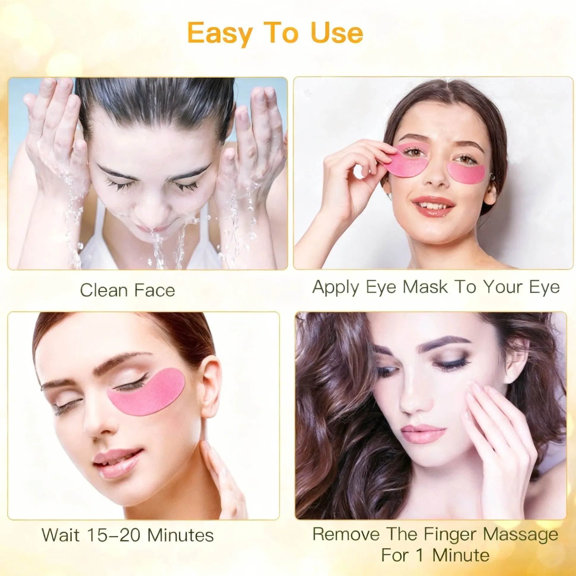 Hydrating Eye Mask Reduce Dark Circles De-Puff Tired Eyes