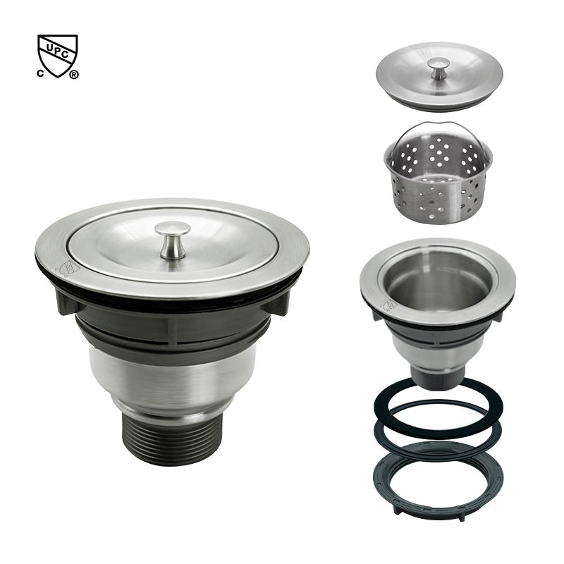 Factory Made Cupc Certified SUS304 Kitchen Sink Drain with Durable Filter Basket