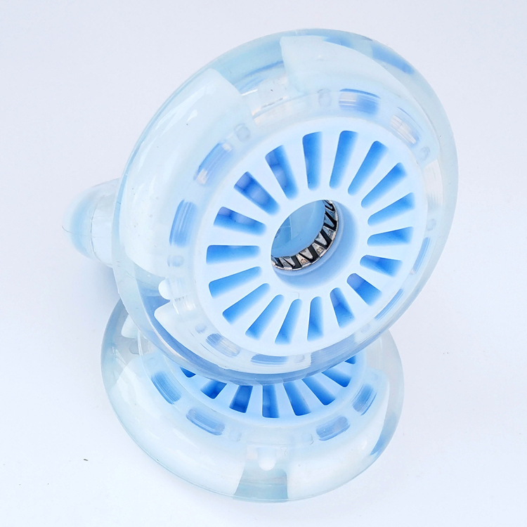 9024 Children's Torsion Car Luminous Silent Roller Skate Car Accessories 3.5 Inch PU Flash PU Wheel