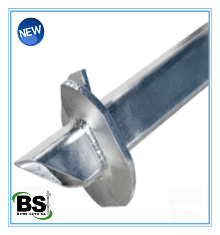 Helical Piling Square Bar Shaft Screw Pile Underpinning