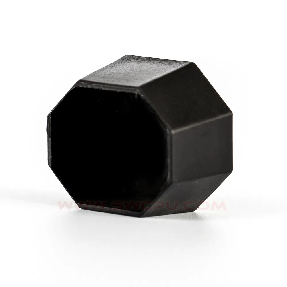 Customized Non-Standard Black Round Decorative Nut Cover / Hexagon Dom Bolt Nut Protection Cover Cap