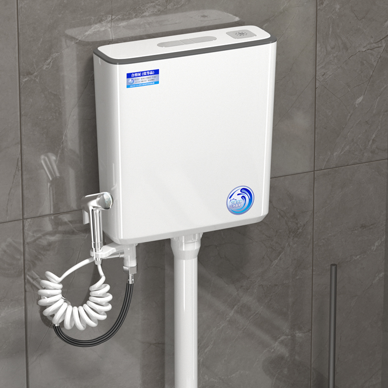 Square Design Economic Big Size Water Tank Wall Hung Plastic Toilet Cistern