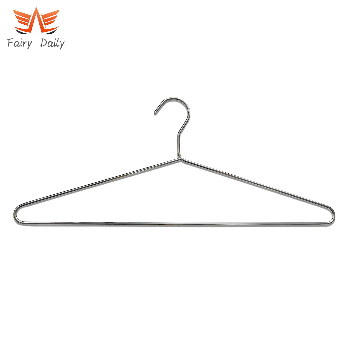 Heavy Duty Metal Wire Clothes Suit Coat Hanger Chrome Finish for Display