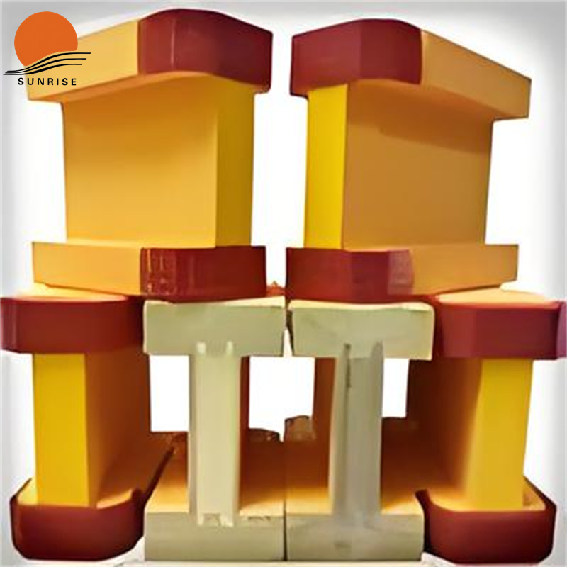 Yellow H20 Beam with Full Plastic Ends WBP Glue Spruce Flange Pine Plywood Web