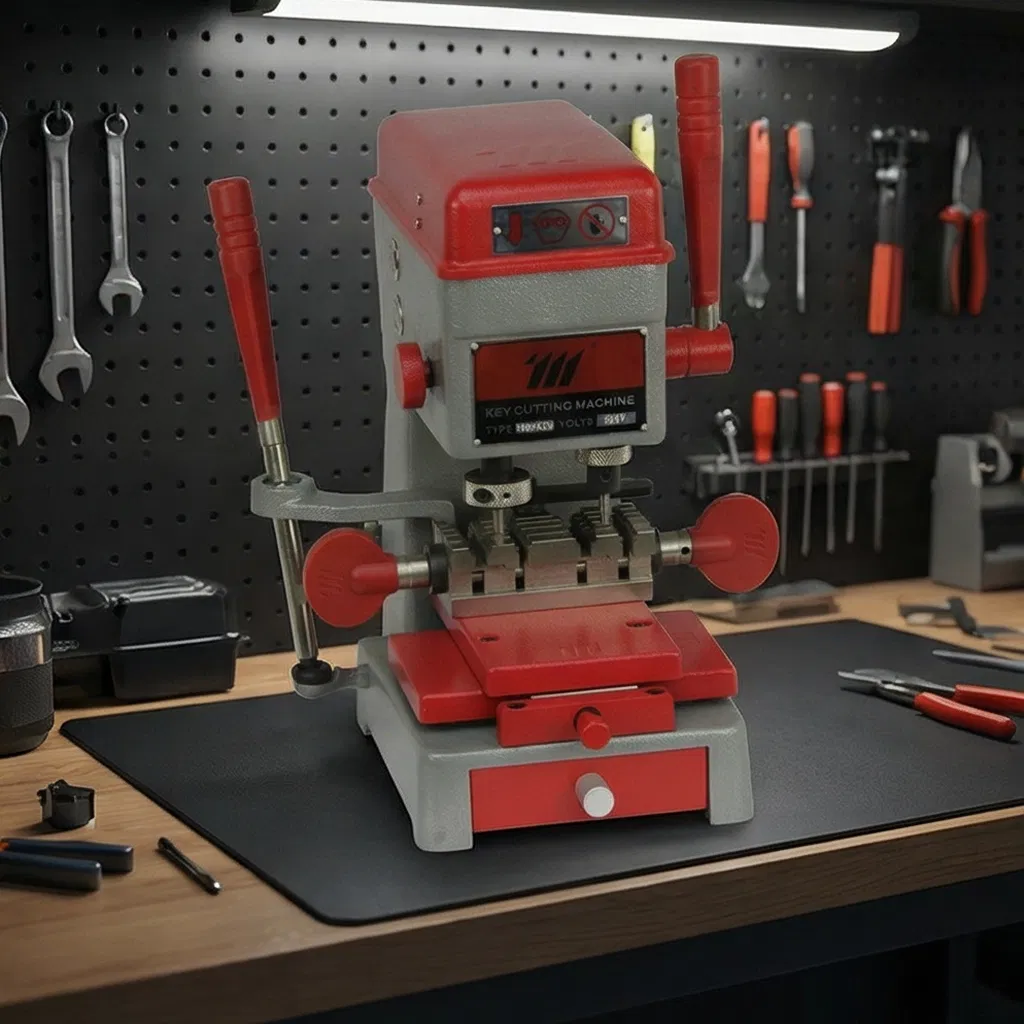 Precision Vertical Key Cutting Machine 110V/220V Locksmith Tool