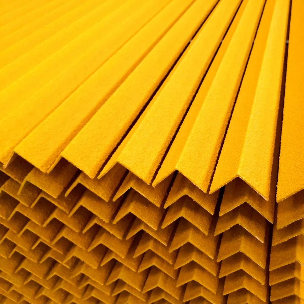 Yellow Gritted Stair GRP Nosing for Anti-Slip