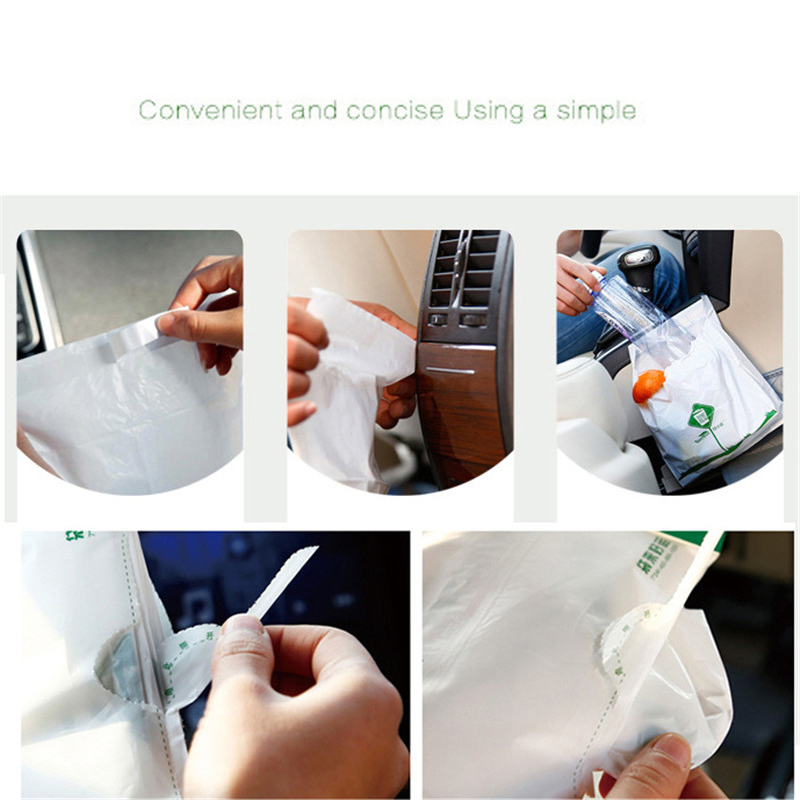 Portable Folding Adhesive Car Garbage Bag Car Trash Bags