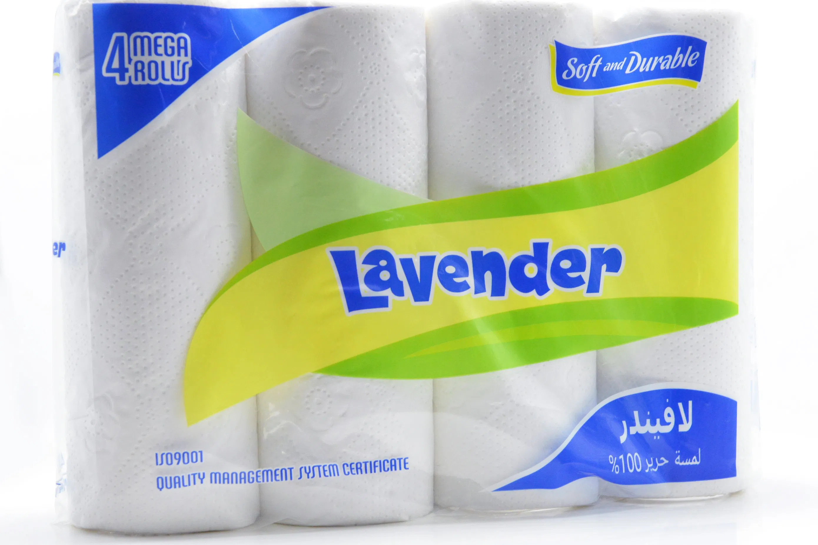 Soft Durable 2 Ply Four Rolls Customized Embossed Kitchen Paper