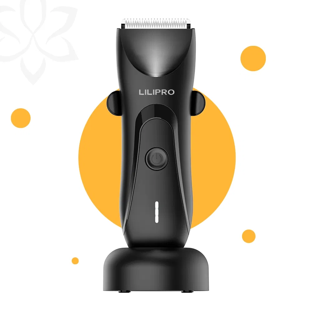 Lilipro B1 Cordless Groin Trimmer Hair Trimmer Skin Safe and Waterproof Electric Men's Beard Trimmer
