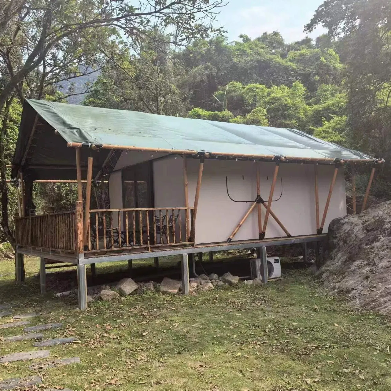 Secure, Spacious and Safe Homestay Tent with Bathroom System