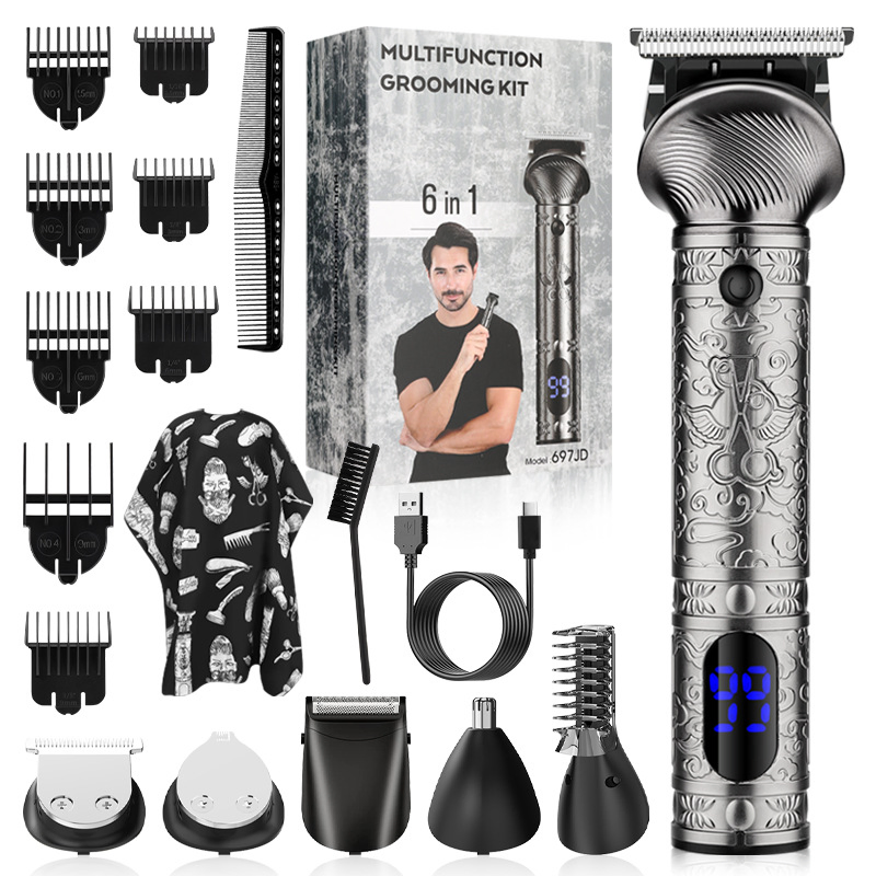 Best Selling Men's Multi-Functional All Metal Barber Hair Clippers