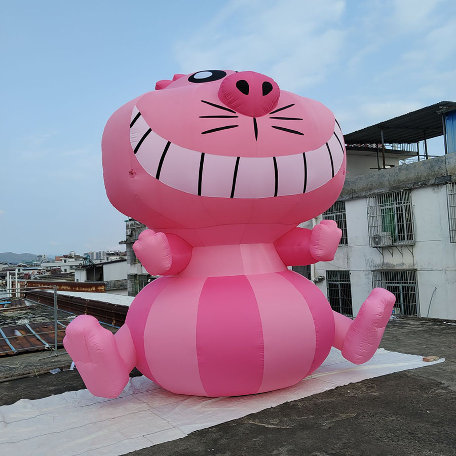 Giant Inflatable Cheshire Cat Figure, Alice in Wonderland Themed Event Inflatable Model