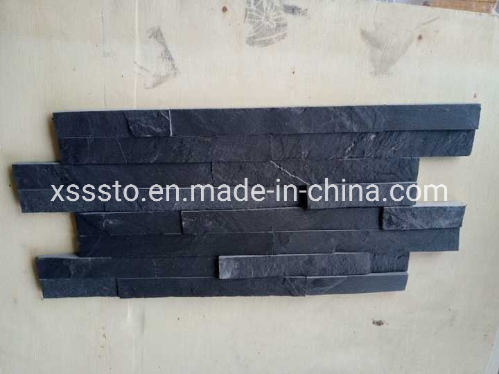 Wholesale Natural Black Slate Tiles for Wall Cladding/Stone Veneer