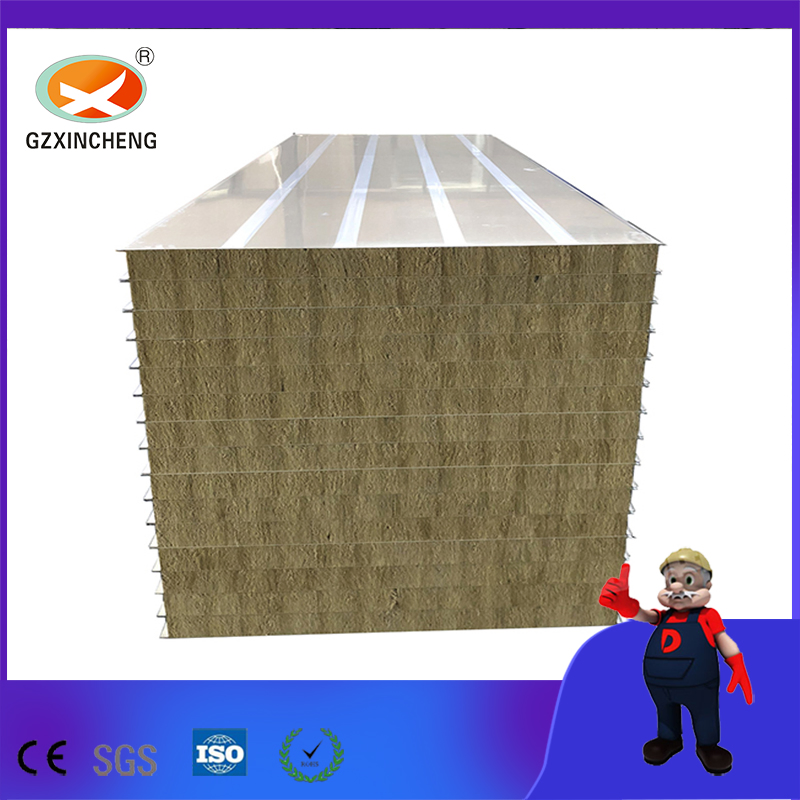 Fireproof Rockwool Sandwich Panel Mineral Wool Composite Rock Wool Insulation