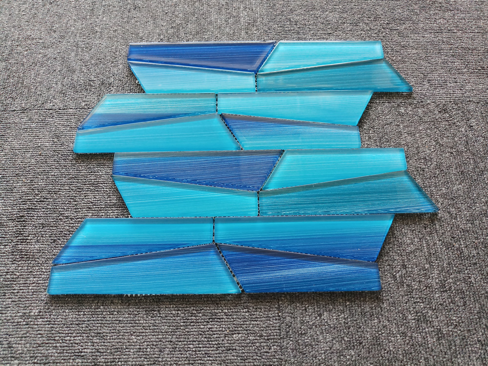 Серая стеклянная мозаика 300x300 мм