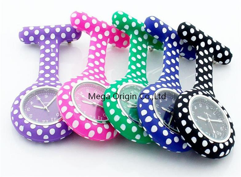 Cheap Pocket Watches for Nurses Silicone Gel Fobs