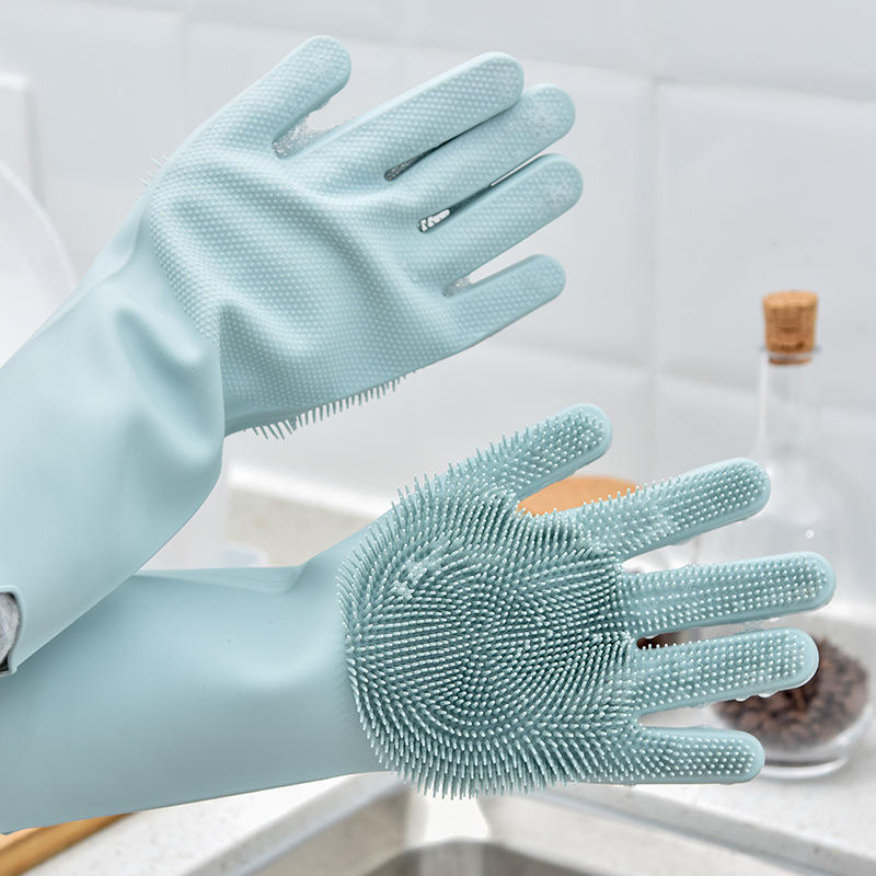 Customized Good Quality Hand Rubber Kitchen Gloves