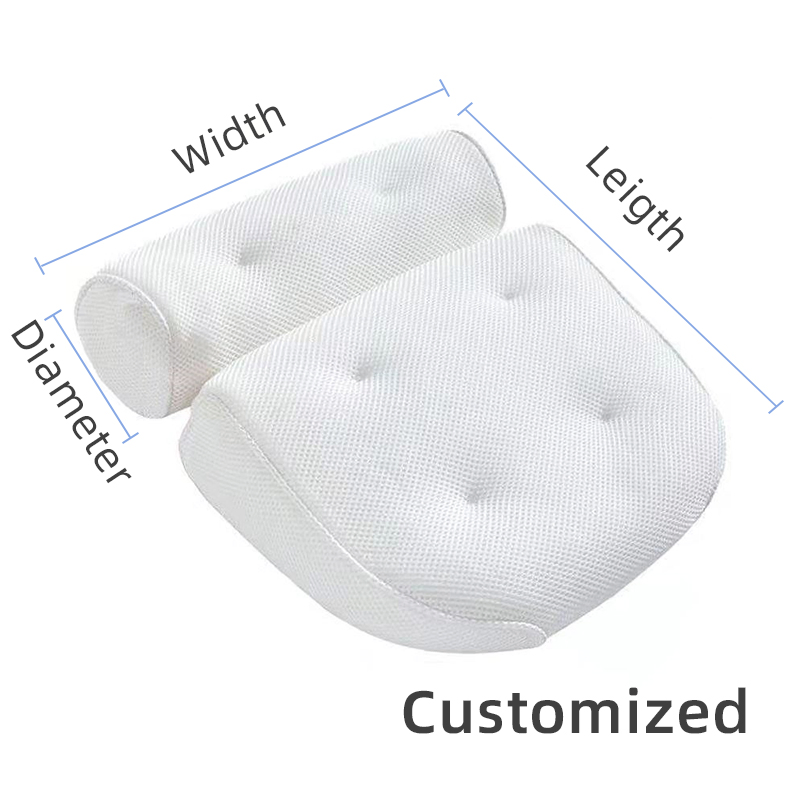 China Manufacturer Smcp85b Square Bath Bathing Bathtub Suction Pillow for Home Hotel