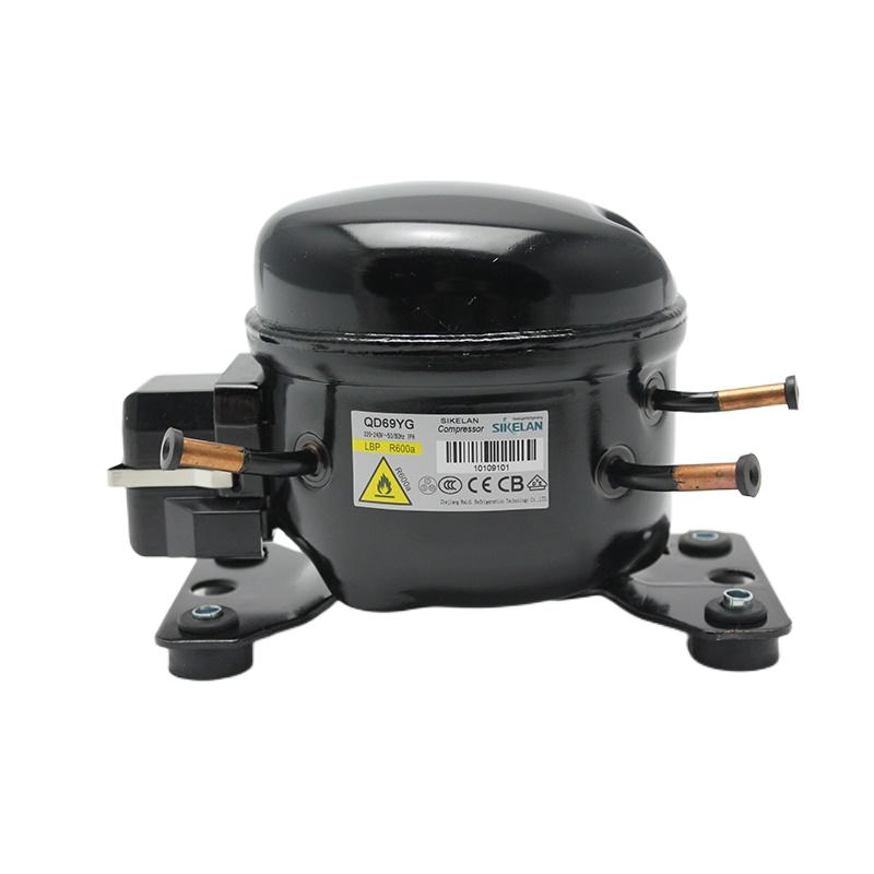 Ml-Qd69yv Sikelan 1/7+ HP Refrigeration Compressor R600A 220V Lbp Mini Refrigerator Compressor Cooler Compressor