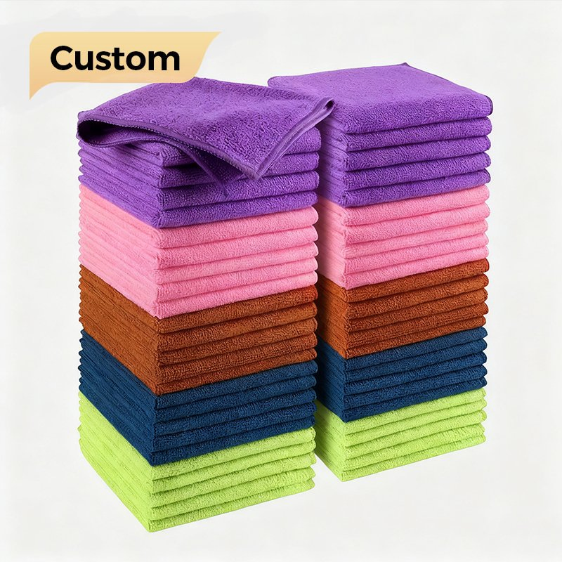 Free Sample Custom Design Full Color Digital 100% Cotton Tea Kitchen Dish Towel Print Design for Cleaning