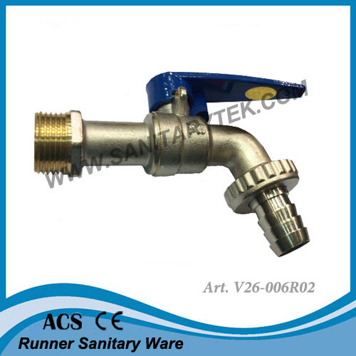 Латунный шаровой кран с накидной гайкой и замком V26-006R02