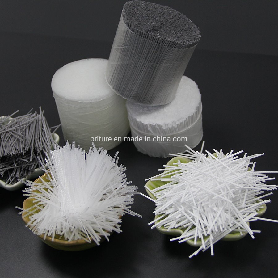 White Synthetic Polypropylene Macro Fiber for Concrete Engineering