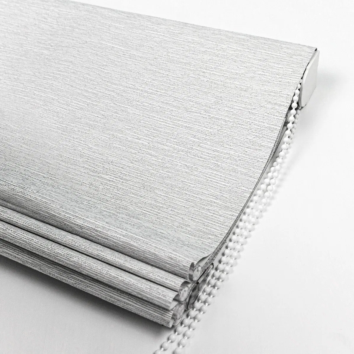 Custom Manual Natural Woven Blackout Room Darkening Thermal Insulated Roman Curtains Blinds Shades for Windows Curtain