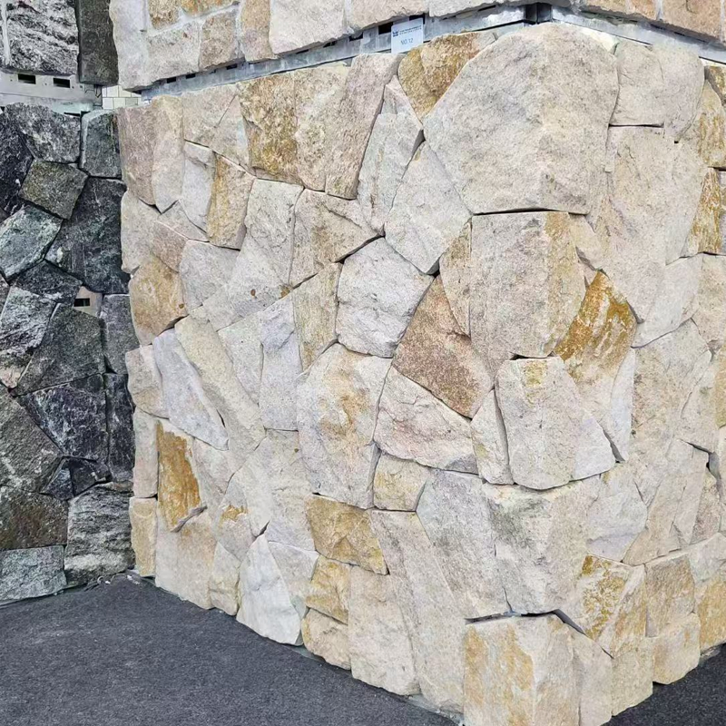 Rusty Natural Chinese Granite Culturestone Exterior Wall Cladding for Stone Yard Build