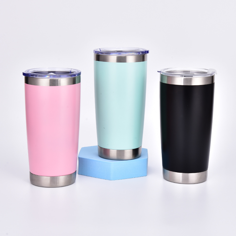 Термокружка 20 унций с логотипом, сталь, BPA Free