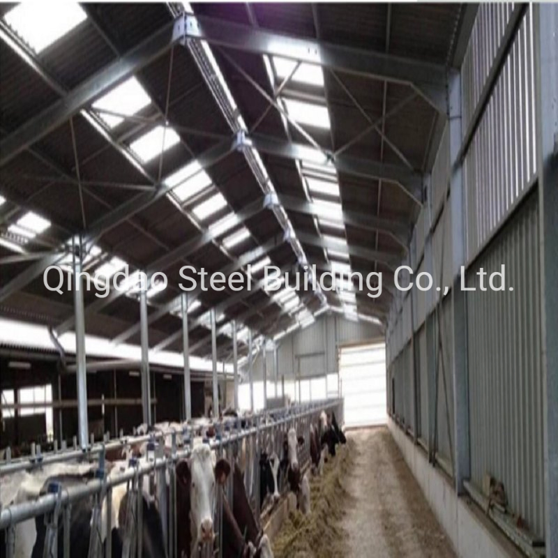 China Wholesale Prefabricated Steel Structure Roof Shed Cowshed Cattle Shed Farms Building