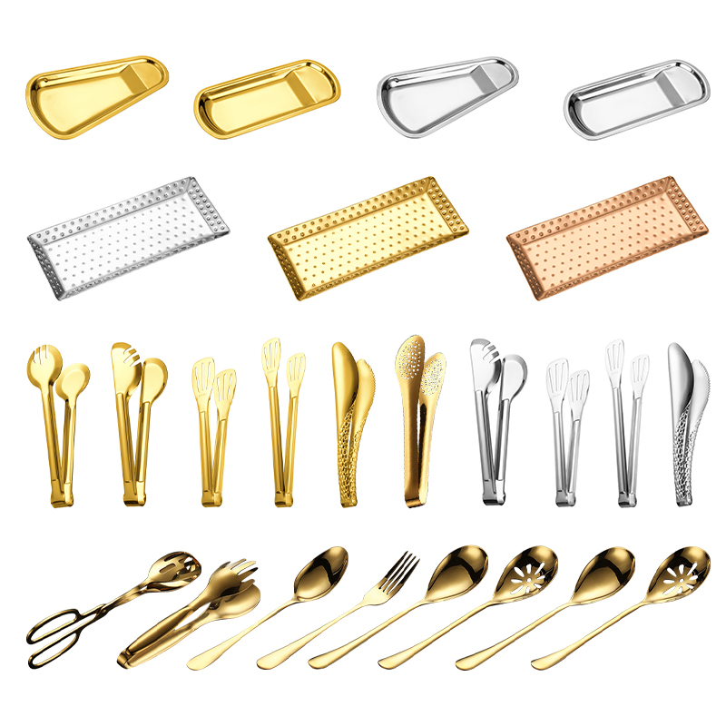 High Quality Stainless Steel Rectangular Spoon Ladles Holder Tableware Rests