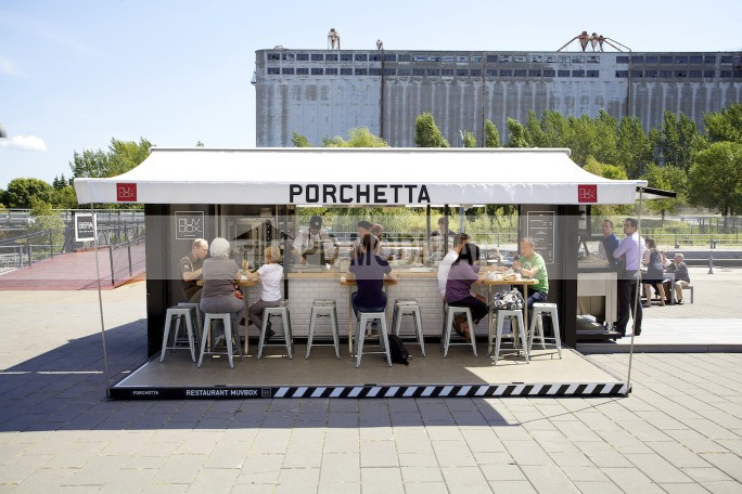 Special Comfortable Prefabricated Modern Mobile Flip Coffee Shop