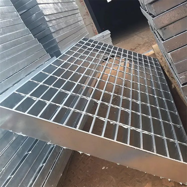 Hourun Slip Resistant Metal Bar Grating Wholesaler Custom Steel Grating China Hot DIP Galvanized Platform Steel Grating Plate