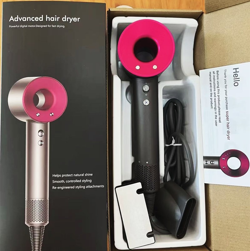 Metal Hair Dryer Wall Mounted Storage Rack Suitable for Supersonic Hair Dryer