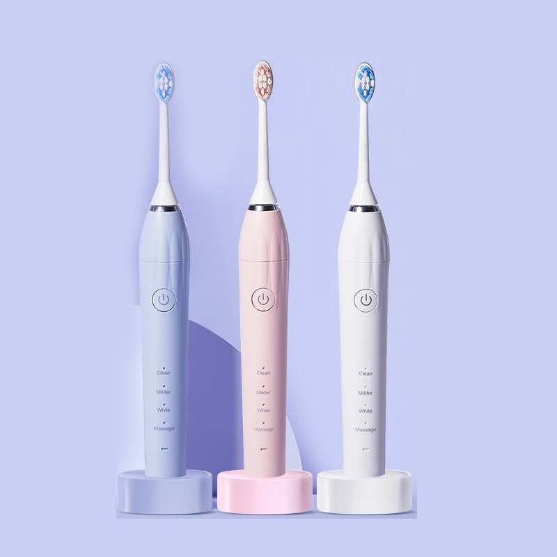 Adult Electric Tooth Brush Colorful 4 Cleaning Mode Rechargeable Toothbrush